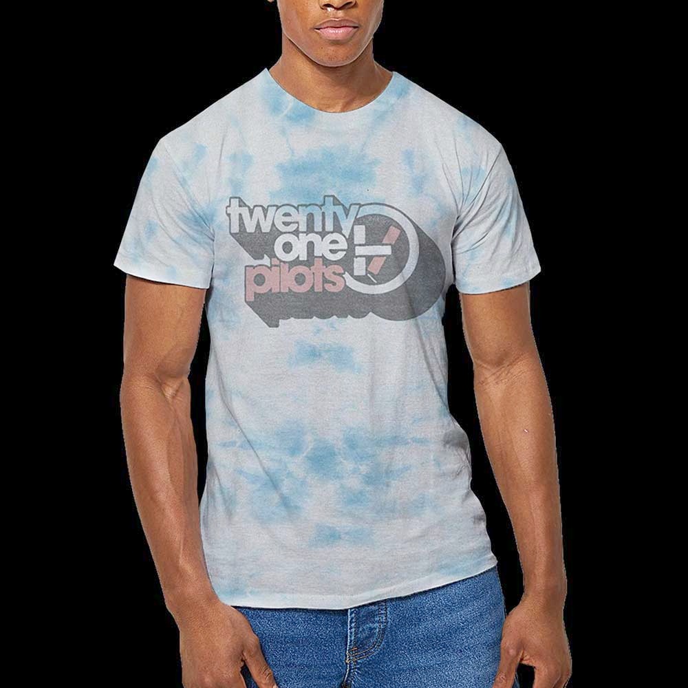 Twenty One Pilots - Vintage Block Holiday Herren T-Shirt - Weiß/Blau